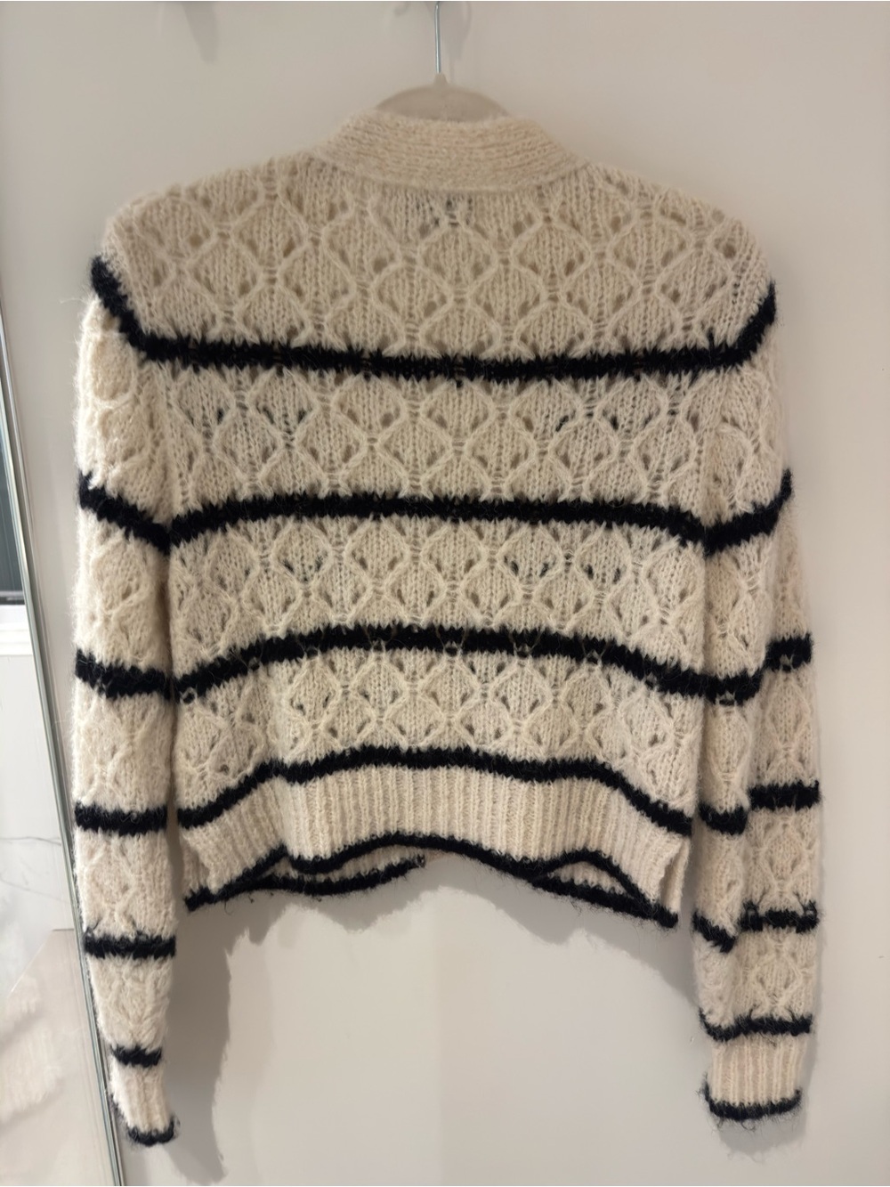 St. Roche Striped Trellis Alpaca Cardigan Small - Picture 5 of 8